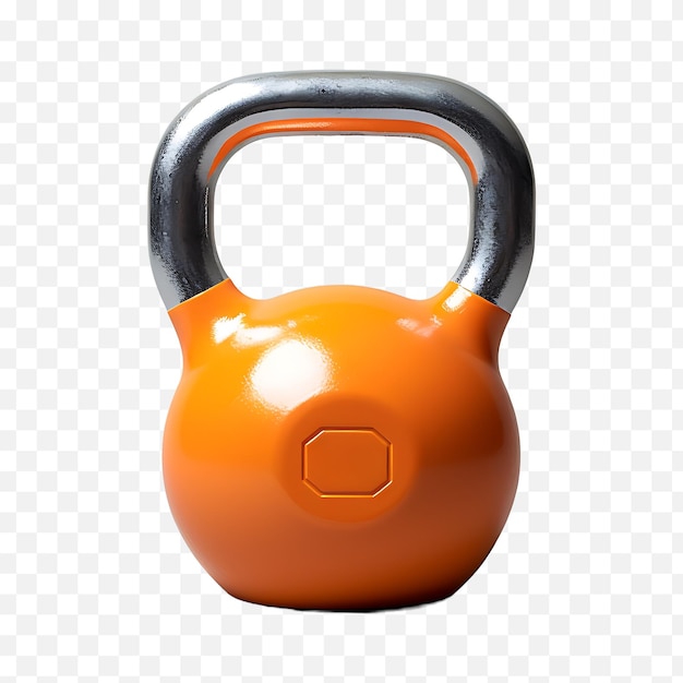 Illustrazioni arancioni 3d del kettlebell