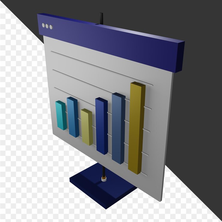 PSD illustrazioni finanziarie 3d