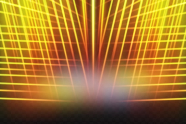 Iluminação de grade de laser dinâmica Ilustração de fundo brilhante