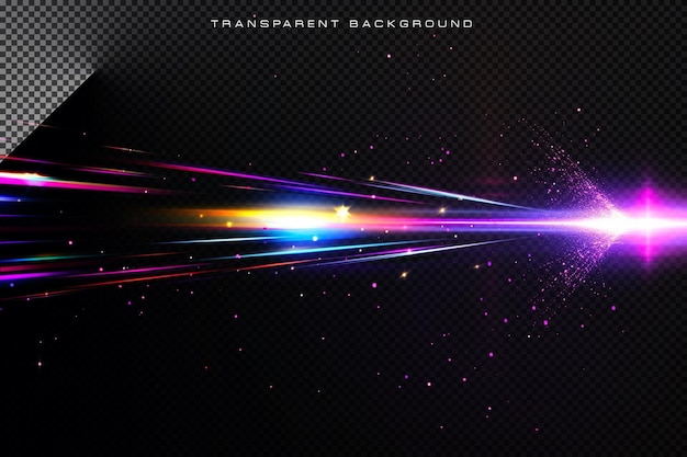 iluminação de movimento colorido em sobreposição transparente