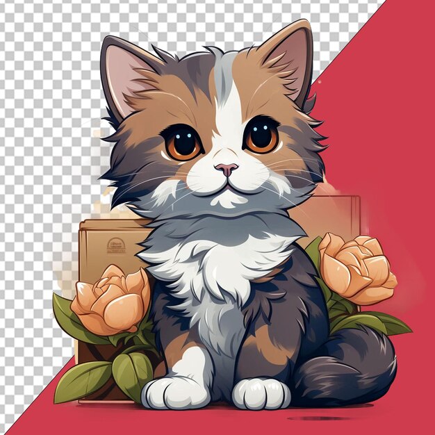 PSD ilustra??o do dia internacional do gato