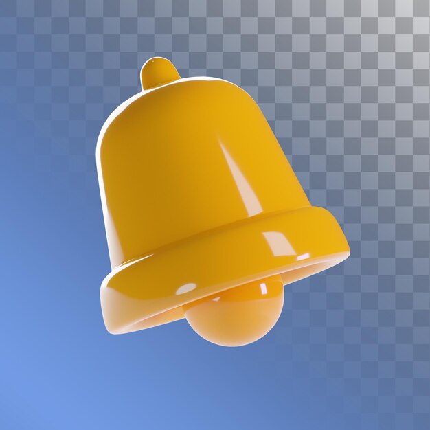 PSD ilustração 3d bell