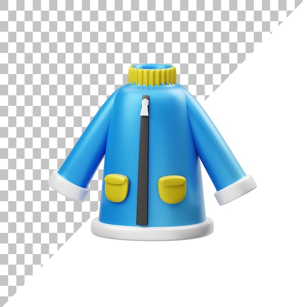 PSD ilustração 3d blue seweater