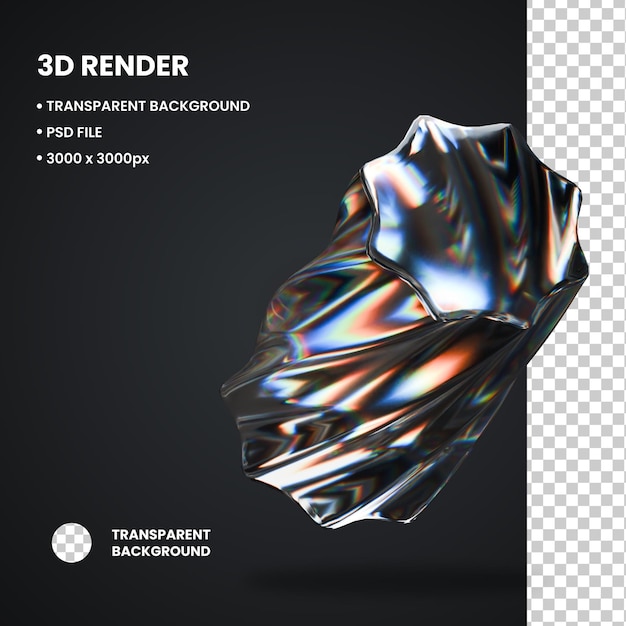 PSD ilustração 3d cube abstract shape