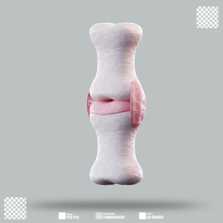PSD ilustração 3d da articulação do joelho