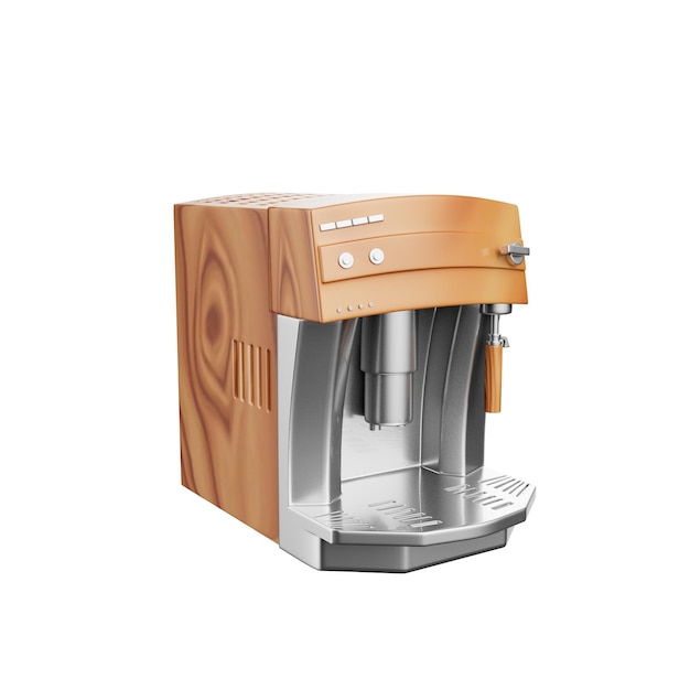 PSD ilustração 3d da máquina de café