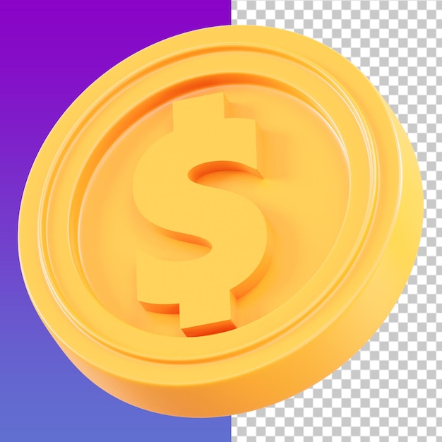 Ilustração 3D da moeda