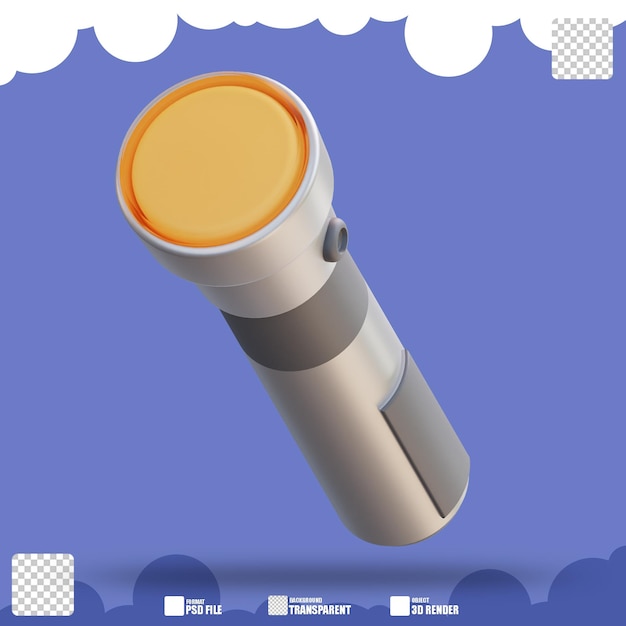 ilustração 3D da pequena lanterna 2