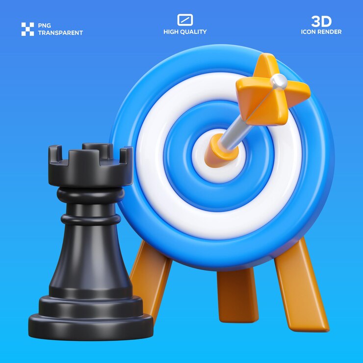 PSD ilustração 3d da psd business starategy