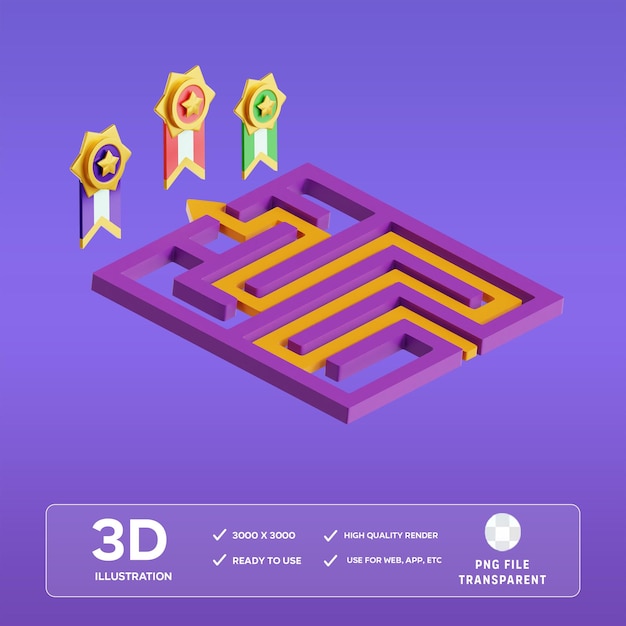 Ilustração 3D da solução PSD