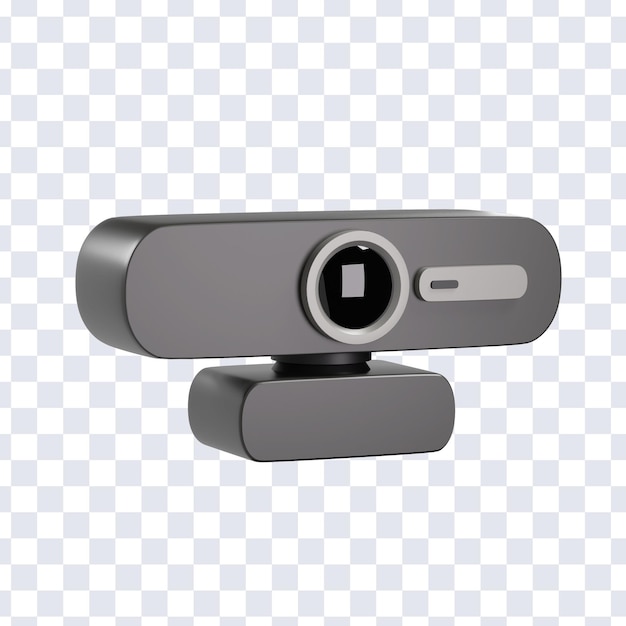 PSD ilustração 3d da webcam