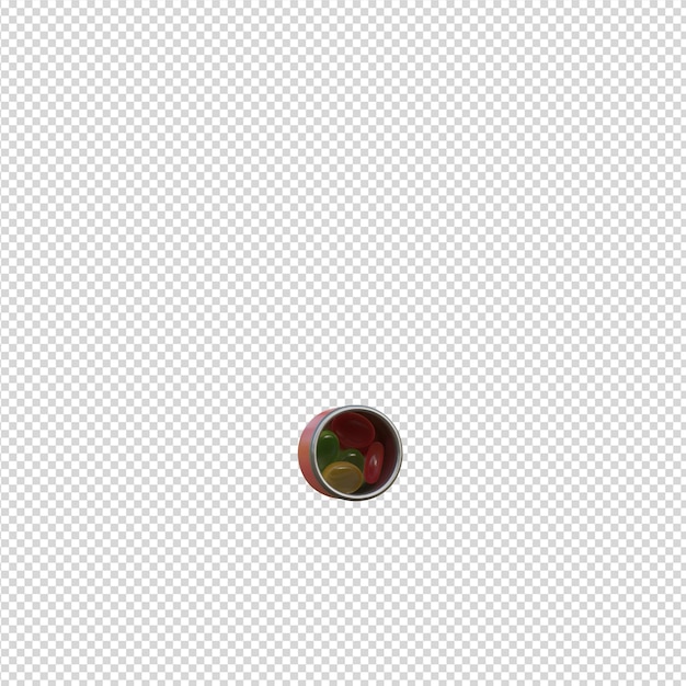 ilustração 3D de alfabetos com fundo transparente