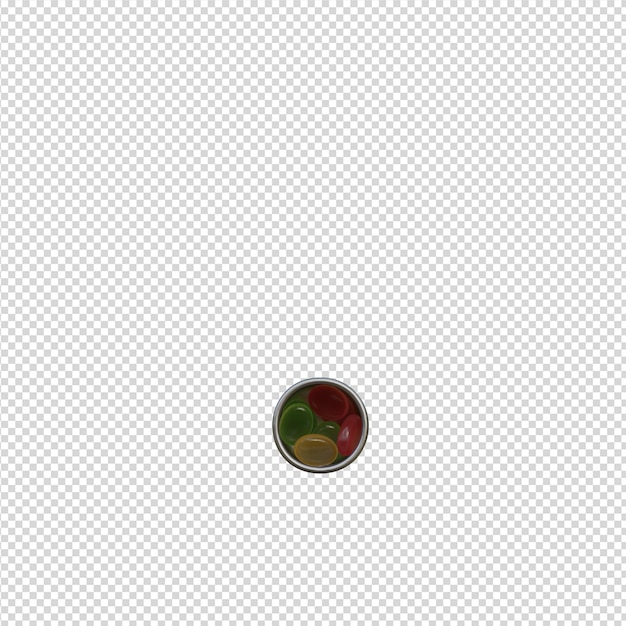 ilustração 3D de alfabetos com fundo transparente