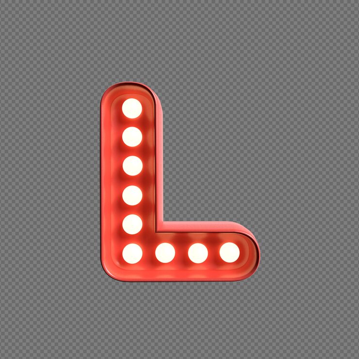 PSD ilustração 3d de alfabetos