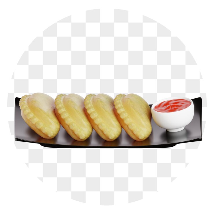 PSD ilustração 3d de alimentos cireng isi indonésia