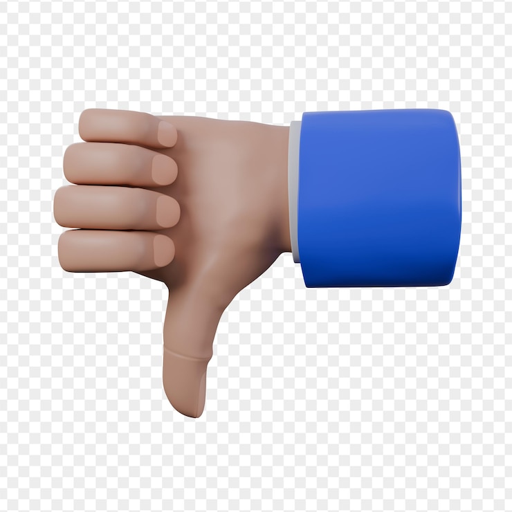 PSD ilustração 3d de antipatia