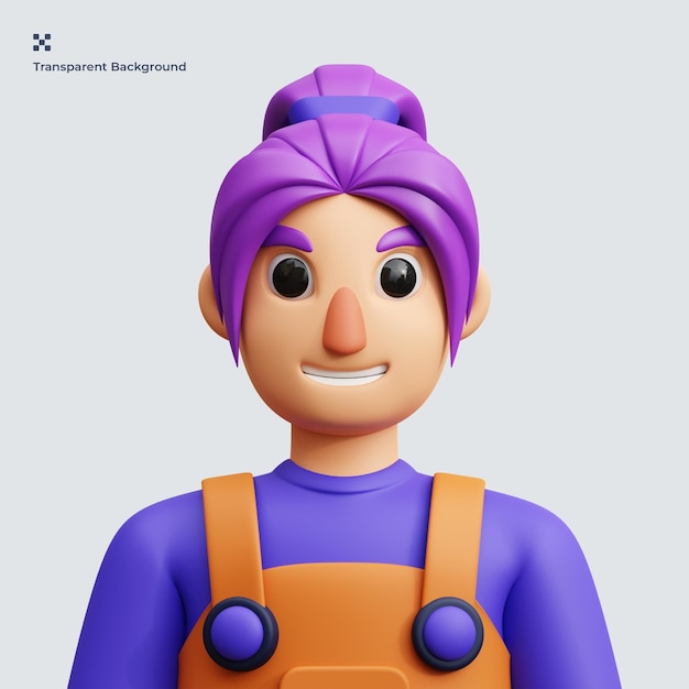 ilustração 3d de avatar