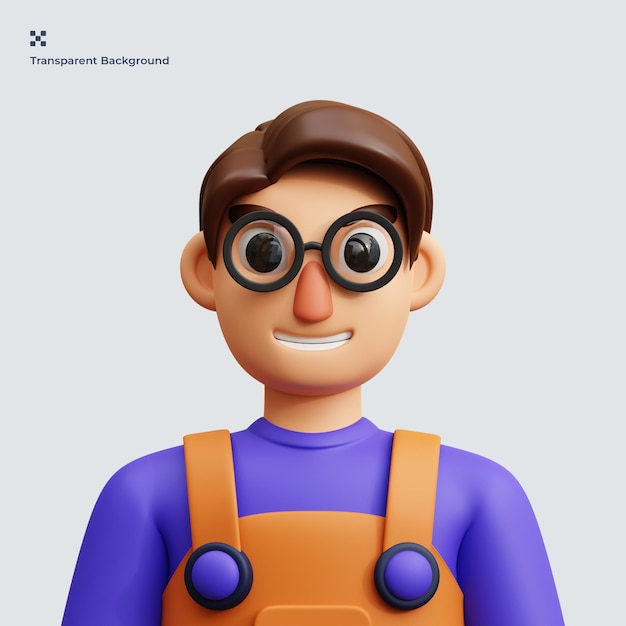 ilustração 3d de avatar