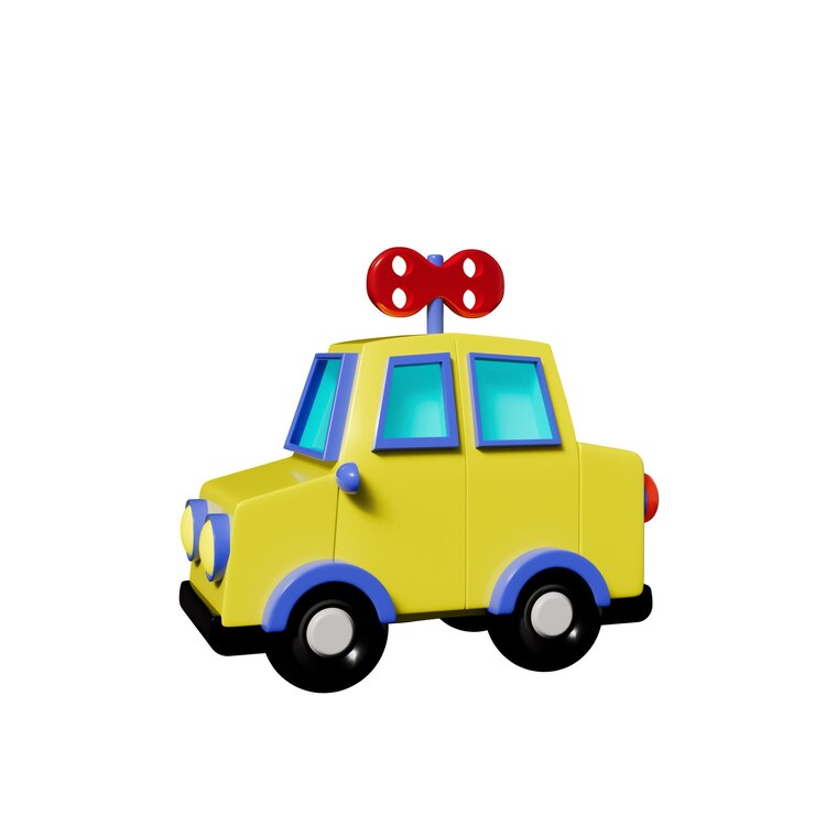 PSD ilustração 3d de brinquedos de natal