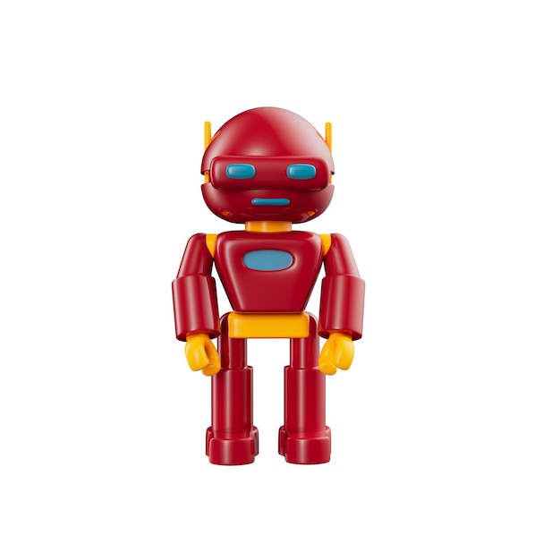 Ilustração 3D de brinquedos infantis