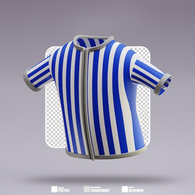 Ilustração 3d de camisa de beisebol 2