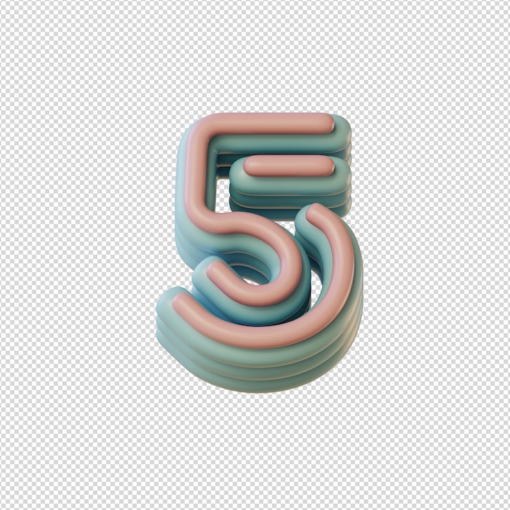 PSD ilustração 3d de caracteres do alfabeto em estilo disco