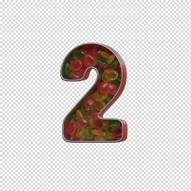 Ilustração 3D de design abstrato com fundo transparente