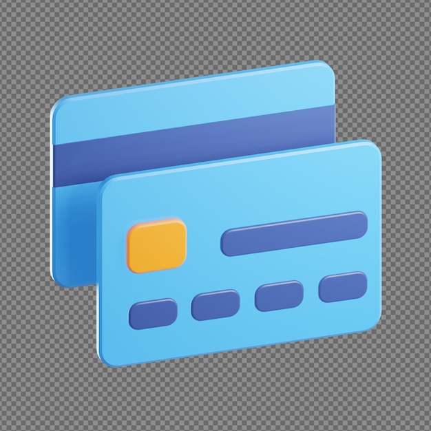 Ilustração 3D de design abstrato com fundo transparente