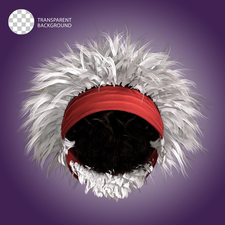 PSD ilustração 3d de gravata de cabelo isolada