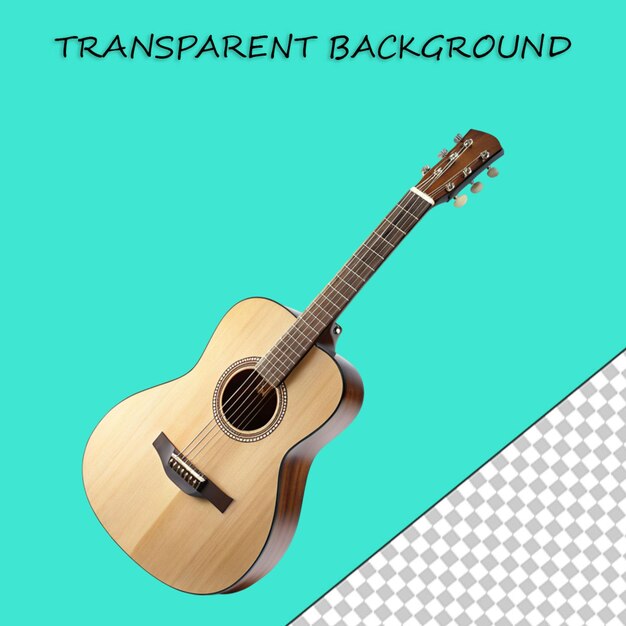 PSD ilustração 3d de guitarra de cor vermelha