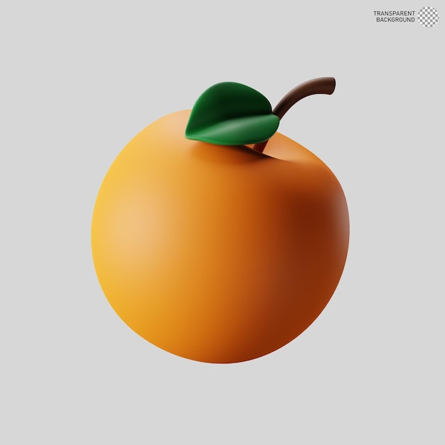 PSD ilustração 3d de laranja