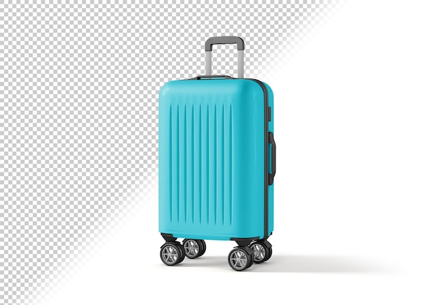 PSD ilustração 3d de maquete de bagagem