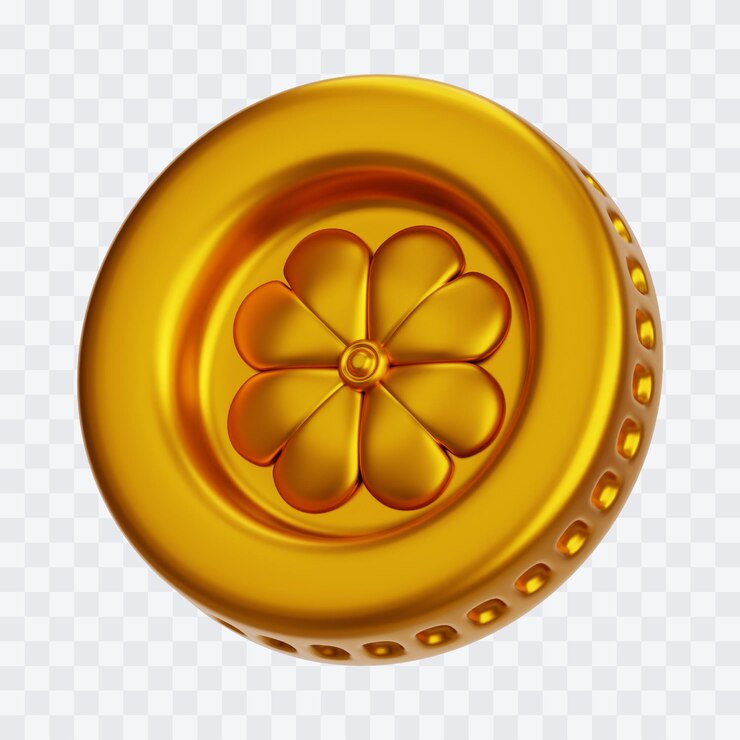 PSD ilustração 3d de moedas