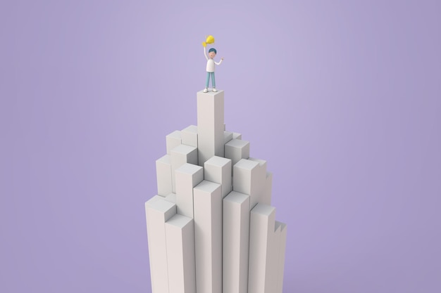 Ilustração 3D de mulher fazendo compras online com aplicativo no celular