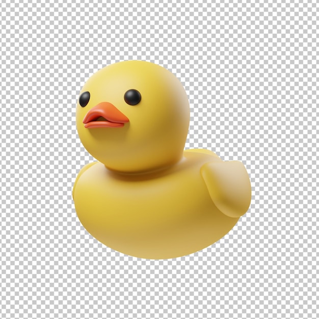 PSD ilustração 3d de pato