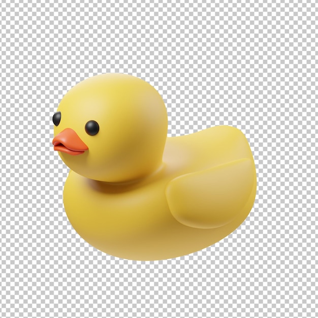 PSD ilustração 3d de pato