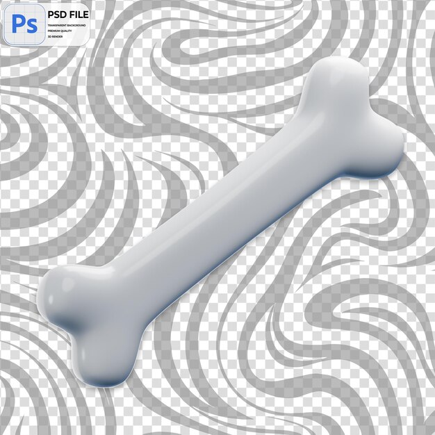 PSD ilustração 3d de renderização de osso humano icon isolado png