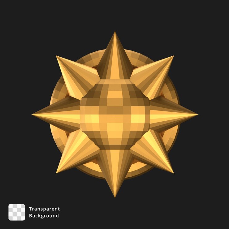 PSD ilustração 3d de um objeto abstrato