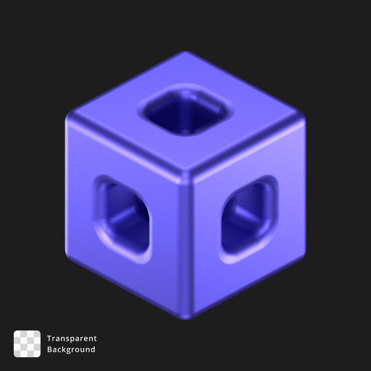 PSD ilustração 3d de um objeto abstrato