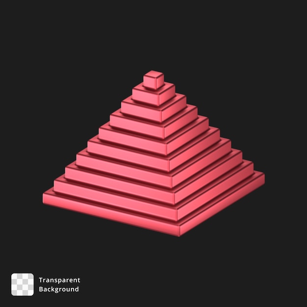 Ilustração 3d de um objeto abstrato