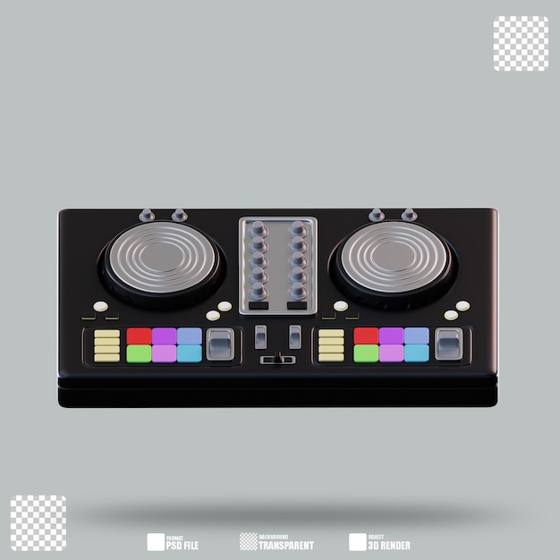 Ilustração 3D Dj Controller 2