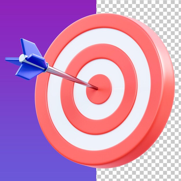 Ilustração 3D do alvo