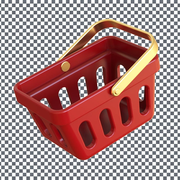 Ilustração 3D do carrinho