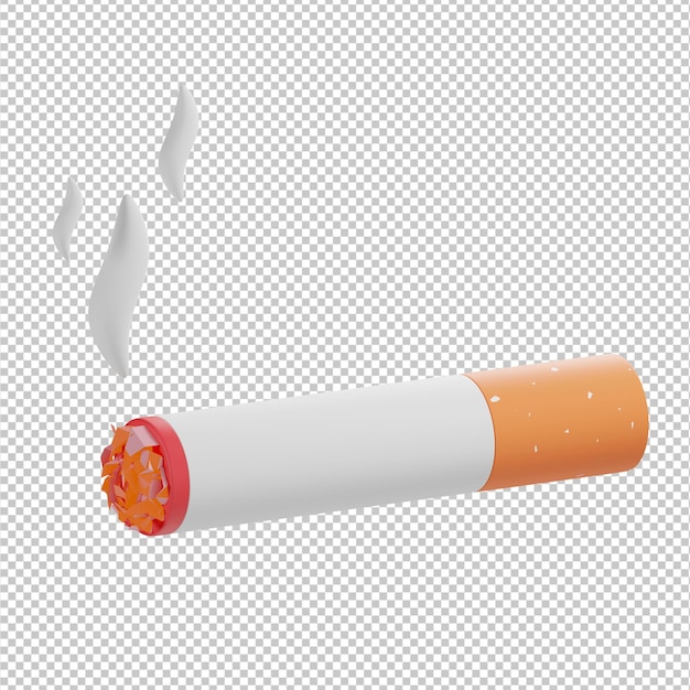 Ilustração 3d do cigarro