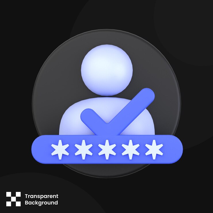 PSD ilustração 3d do conceito de ícone 3d de verificação de verificação do usuário renderização 3d