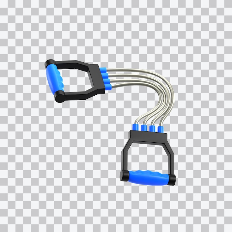 PSD ilustração 3d do expansor de mão