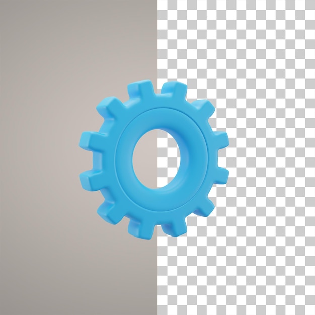 ilustração 3d do ícone de configuração