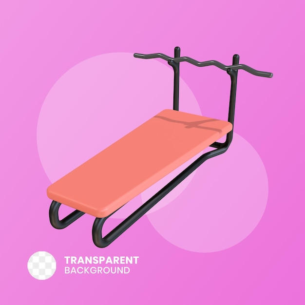 Ilustração 3d do ícone fitnes