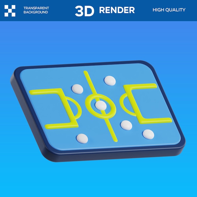 Ilustração 3D do jogo PSD Sport