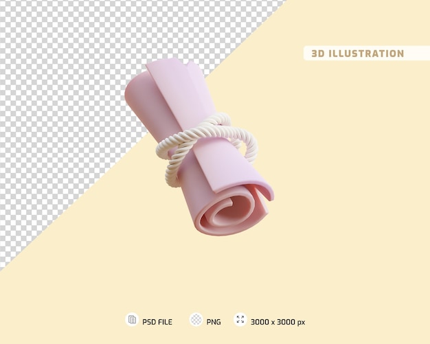 PSD ilustração 3d do livro de buscas